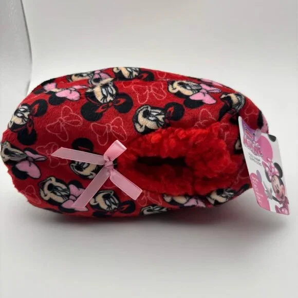 Toddler Slippers Disney Minnie Mouse 2T/3T Socks Fun Cute Warm NWT Classic Cute - Picture 5 of 6